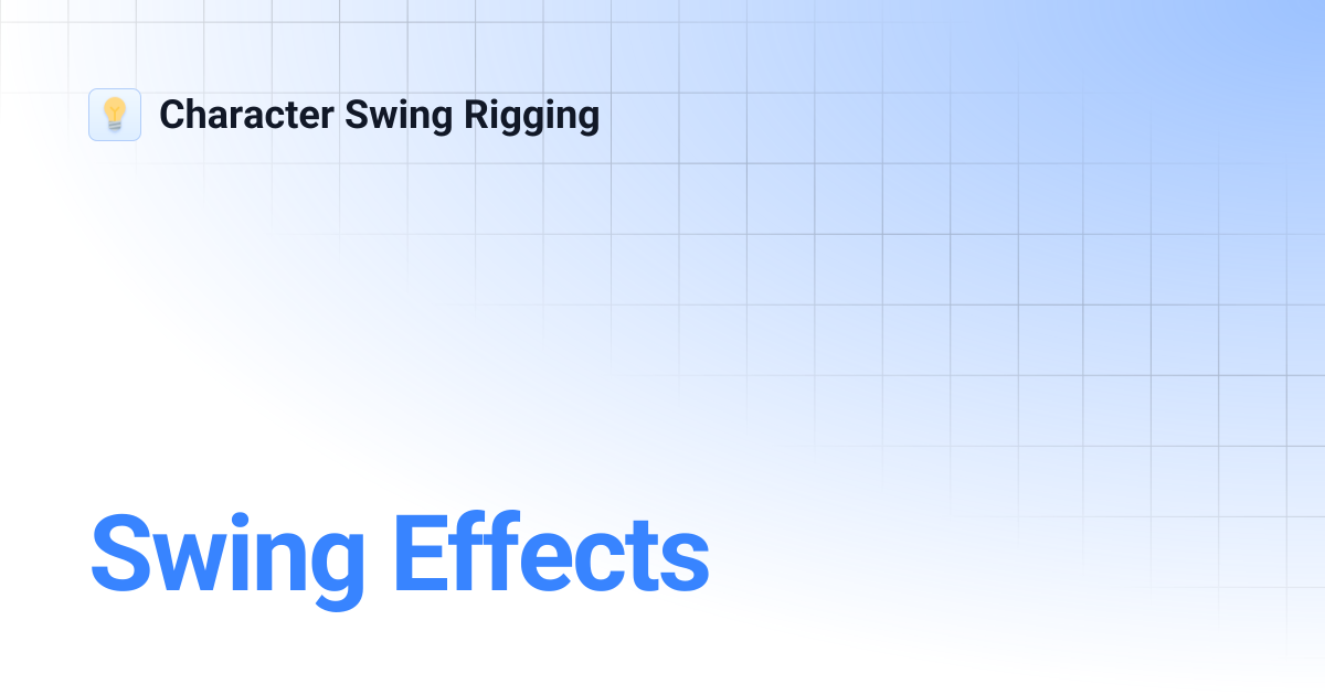 After Effects Swing Rigging _ After Effects Character Rigging – VQUJYL